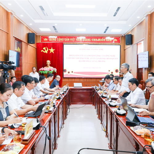 Đoàn Công Tác Bộ Khoa Học Và Công Nghệ Kiểm Tra Tình Hình Vận Hành Bộ Máy Chính Quyền 02 Cấp Tại Tỉnh Nghệ An